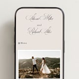 "Sibonie" - Wedding Website in Ivory by Melanie Kosuge - Mobile Layout
