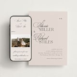 "Sibonie" - Wedding Website in Ivory by Melanie Kosuge - Match Your Stationery