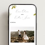 "Limelight" - Wedding Website in Linen by Olivia Kanaley Inman - Mobile Layout