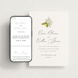 "Limelight" - Wedding Website in Linen by Olivia Kanaley Inman - Match Your Stationery