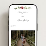 "Ornate" - Wedding Website in Peony by Sarah Knight - Mobile Layout