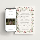 "Ornate" - Wedding Website in Peony by Sarah Knight - Match Your Stationery