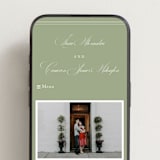 "Greenwood" - Wedding Website in Garden by Kelly Schmidt - Mobile Layout