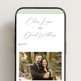 "Palm Monogram" - Wedding Website in Leaf by Olivia Raufman - Mobile Layout
