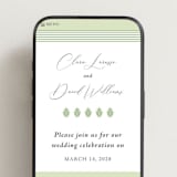 "Palm Monogram" - Wedding Website in Leaf by Olivia Raufman - Mobile Layout