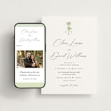 "Palm Monogram" - Wedding Website in Leaf by Olivia Raufman - Match Your Stationery