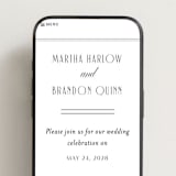 "Black Tie Elegance" - Wedding Website in Tuxedo by Nicoletta Savod - Mobile Layout