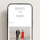 "Clarity" - Wedding Website in Diamond by Heather Cairl - Mobile Layout