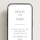 "Clarity" - Wedding Website in Diamond by Heather Cairl - Mobile Layout