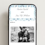 "Almafi" - Wedding Website in Cerrulean by Itsy Belle Studio - Mobile Layout
