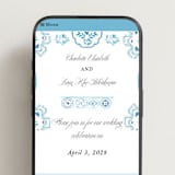 "Almafi" - Wedding Website in Cerrulean by Itsy Belle Studio - Mobile Layout