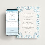 "Almafi" - Wedding Website in Cerrulean by Itsy Belle Studio - Match Your Stationery