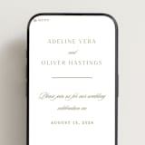 "Classic decorum" - Wedding Website in Golden by Stacey Meacham - Mobile Layout