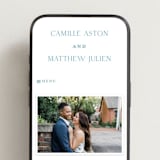 "Gwenyth" - Wedding Website in Neptune by Kristie Kern - Mobile Layout