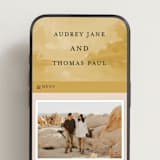 "Silhouette" - Wedding Website in Sunrise by Lindsay Megahed - Mobile Layout