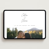 "modern classic" - Wedding Website in Jasmine by Pippa Shaw - Desktop Design