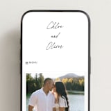 "modern classic" - Wedding Website in Jasmine by Pippa Shaw - Mobile Layout