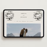 "White Oak" - Wedding Website in Dove by Amy Kross - Desktop Design