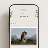 "White Oak" - Wedding Website in Dove by Amy Kross - Mobile Layout