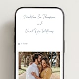 "Meadow Whisper" - Wedding Website in Meadow by Petra Kern - Mobile Layout