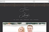 "Eternal Love" - Wedding Website in Dark Chocolate by Laura Bolter - Desktop Design