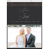 "Eternal Love" - Wedding Website in Dark Chocolate by Laura Bolter - Mobile Layout