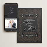 "Eternal Love" - Wedding Website in Dark Chocolate by Laura Bolter - Match Your Stationery