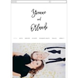 "blithe" - Wedding Website in Charcoal by Design Lotus - Mobile Layout