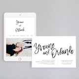 "blithe" - Wedding Website in Charcoal by Design Lotus - Match Your Stationery