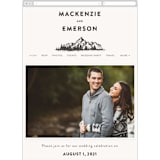 "Mountains" - Wedding Website in Ivory by Anastasia Makarova - Guest Management