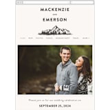 "Mountains" - Wedding Website in Ivory by Anastasia Makarova - Mobile Layout