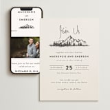 "Mountains" - Wedding Website in Ivory by Anastasia Makarova - Match Your Stationery