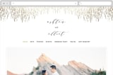 "Sparkle + Shine" - Wedding Website in Gold by Kristie Kern - Desktop Design