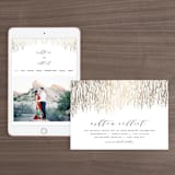 "Sparkle + Shine" - Wedding Website in Gold by Kristie Kern - Match Your Stationery