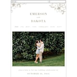 "Floral Ampersand Monogram" - Wedding Website in Toffee by Amanda Day - Mobile Layout