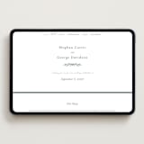 "Wreathed Monogram" - Wedding Website in Stone by Katherine Moynagh - Desktop Design