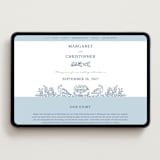 "Whimsical Woodland" - Wedding Website in Indigo by Paper Sun Studio - Desktop Design