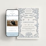 "Whimsical Woodland" - Wedding Website in Indigo by Paper Sun Studio - Match Your Stationery