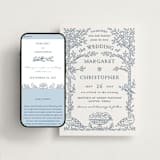 "Whimsical Woodland" - Wedding Website in Indigo by Paper Sun Studio - Match Your Stationery