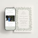 "Lovely Leaves" - Wedding Website in Mint by Jessie Steury - Match Your Stationery