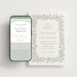 "Lovely Leaves" - Wedding Website in Mint by Jessie Steury - Match Your Stationery