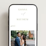 "Gianna" - Wedding Website in Gianna by Kristie Kern - Mobile Layout