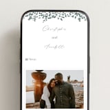 "Whimsy Blooms" - Wedding Website in Stone by Justyna Zawadzka - Mobile Layout