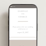 "Formal Serif" - Wedding Website in Dove Grey by Nicole Walsh - Mobile Layout