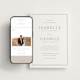 "Formal Serif" - Wedding Website in Dove Grey by Nicole Walsh - Match Your Stationery