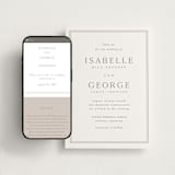"Formal Serif" - Wedding Website in Dove Grey by Nicole Walsh - Match Your Stationery