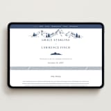 "Arête" - Wedding Website in Aegean by Olivia Raufman - Desktop Design