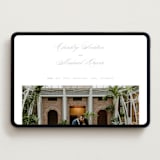 "Monogrammed eternity" - Wedding Website in Matte Silver by Creo Study - Desktop Design