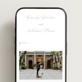"Monogrammed eternity" - Wedding Website in Matte Silver by Creo Study - Mobile Layout