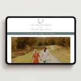 "Flourishing Crest" - Wedding Website in Stone by Olivia Raufman - Desktop Design